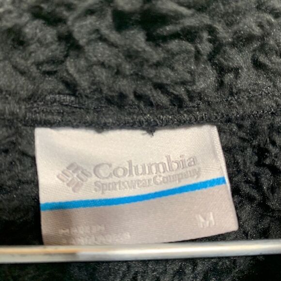 𝅺NWT Columbia Grey Camo Print Hooded Fleece Sweater - Picture 5 of 9